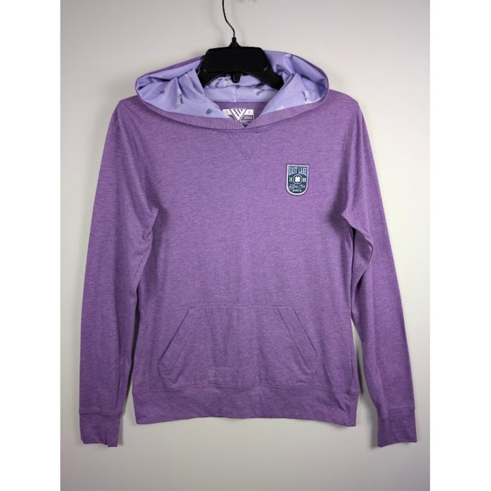 Levelwear East Lake Golf Club Hoodie Shirt Womens SMALL Purple Long Sleeve NEW